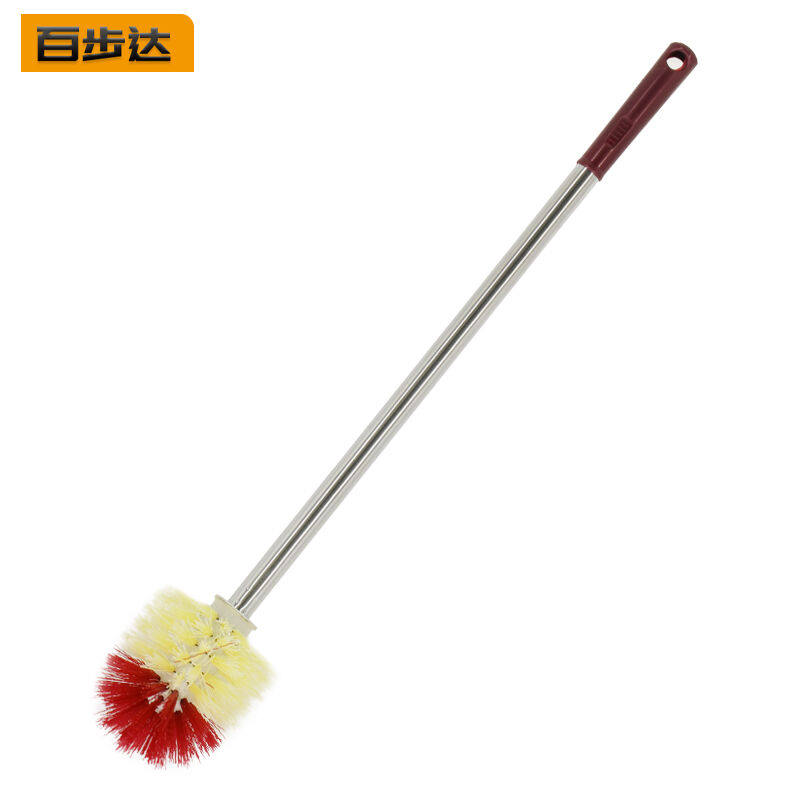 康丽雅K-1349不锈钢长柄圆头马桶刷酒店卫生间清洁厕刷子颜色随