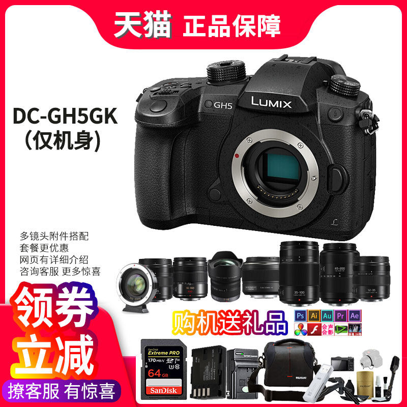 Panasonic松下DC-GH5GK数码微单反相机松下GH5单机4K视频摄像机_虎窝淘