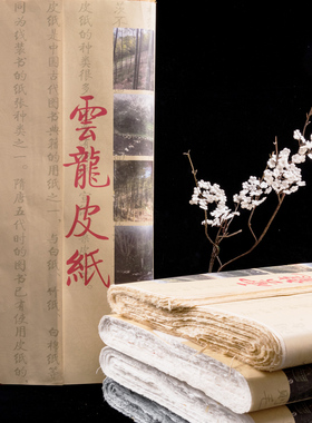 安徽宣纸半熟半熟纯手工云龙皮纸133.2厘米小199.8厘米书法创作特