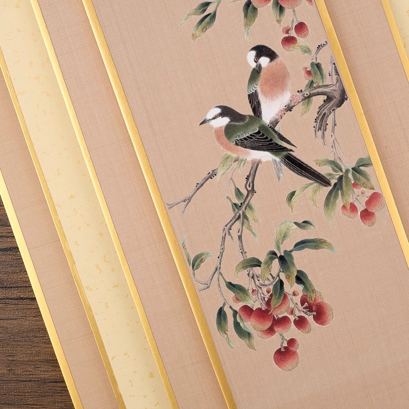 四品堂绢布硬卡真丝熟绢没骨工笔画纯手工熟宣卡纸小楷书法软卡绘画小品花鸟仿古加厚宋元绢卡国画创作专用