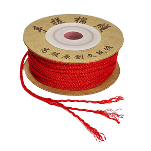 藏式手搓棉线文玩绳菩提佛珠线串珠线棉绳手串编织绳流苏线材