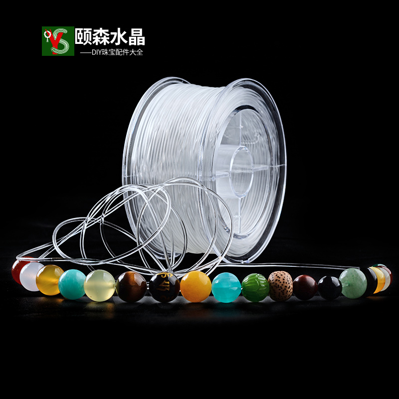 颐森水晶弹力线串珠绳透明佛珠线金刚文玩线绳水晶手链穿珠子的线 Изображение 1 颐森水晶弹力线串珠绳透明佛珠线金刚文玩线绳水晶手链穿珠子的线 Изображение 1