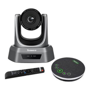 Tenveo腾为视频会议摄像头1080P高清广角云台摄像机光学变焦USB免驱摄影头无线全向麦克风套装系统终端设备