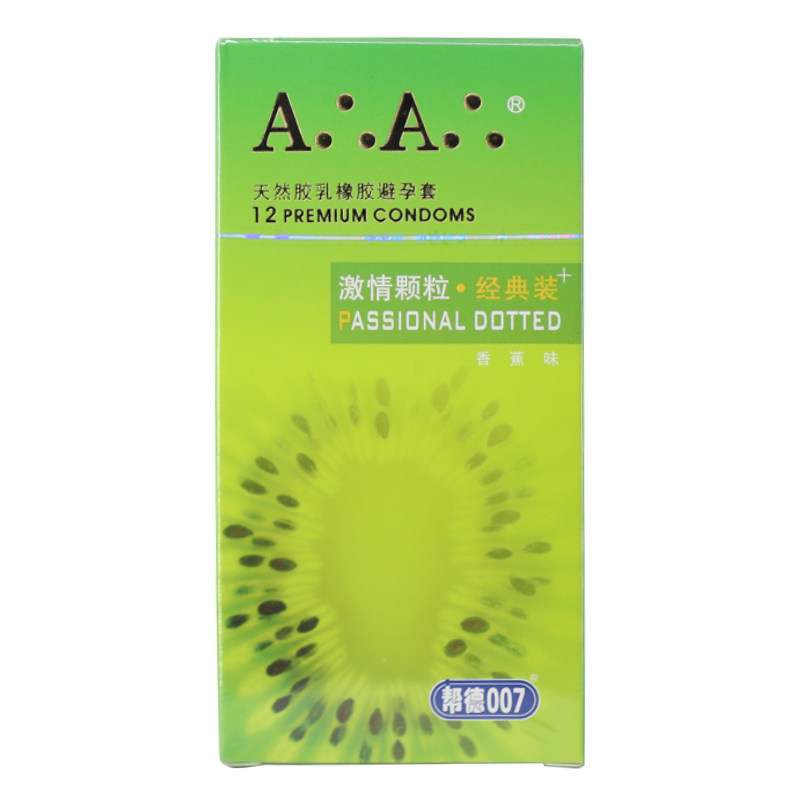 包邮】帮德007 天然胶乳橡胶避孕套 激情颗粒经典装 12只/盒