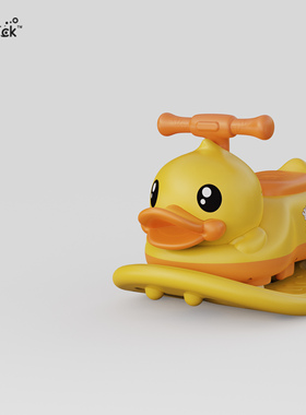 小黄鸭bduck正版花生车带摇板