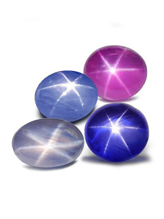 福双临XG3星光红蓝宝石裸石斯里兰卡天然18K金镶嵌戒指吊坠耳钉