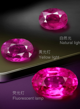 福双临BS2克什米尔天然变色蓝宝石刻面18K金镶嵌戒指吊坠耳坠精品