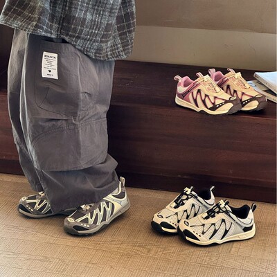 儿童户外运动鞋春季新款阿甘童鞋男童轻便休闲鞋韩版女童德训鞋潮