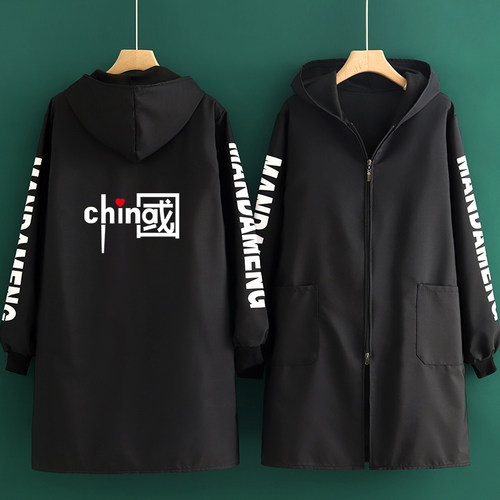 加绒加厚防污长袖围裙