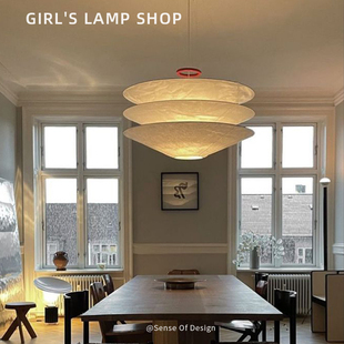 德国Maurer Maru杜邦纸吊灯设计师款现代艺术诧寂风餐厅客厅吊灯