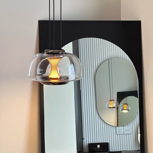 ACNikola落霞吊灯餐厅灯轻奢玻璃灯餐桌卧室阳台圆桌吧台岛台灯