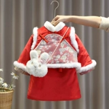 Пуховик, детское ханьфу, демисезонное ципао, юбка на девочку, китайский стиль