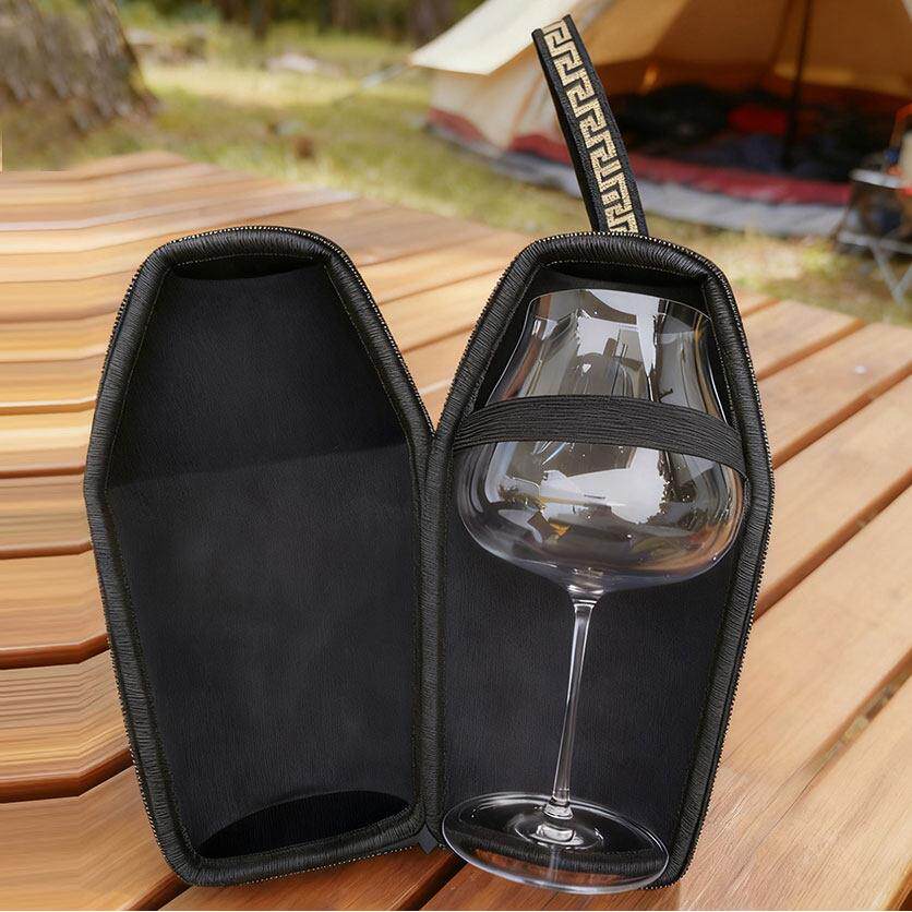 防震红酒杯保护套通用款防摔收纳盒防水可洗红酒杯盒酒杯便携包