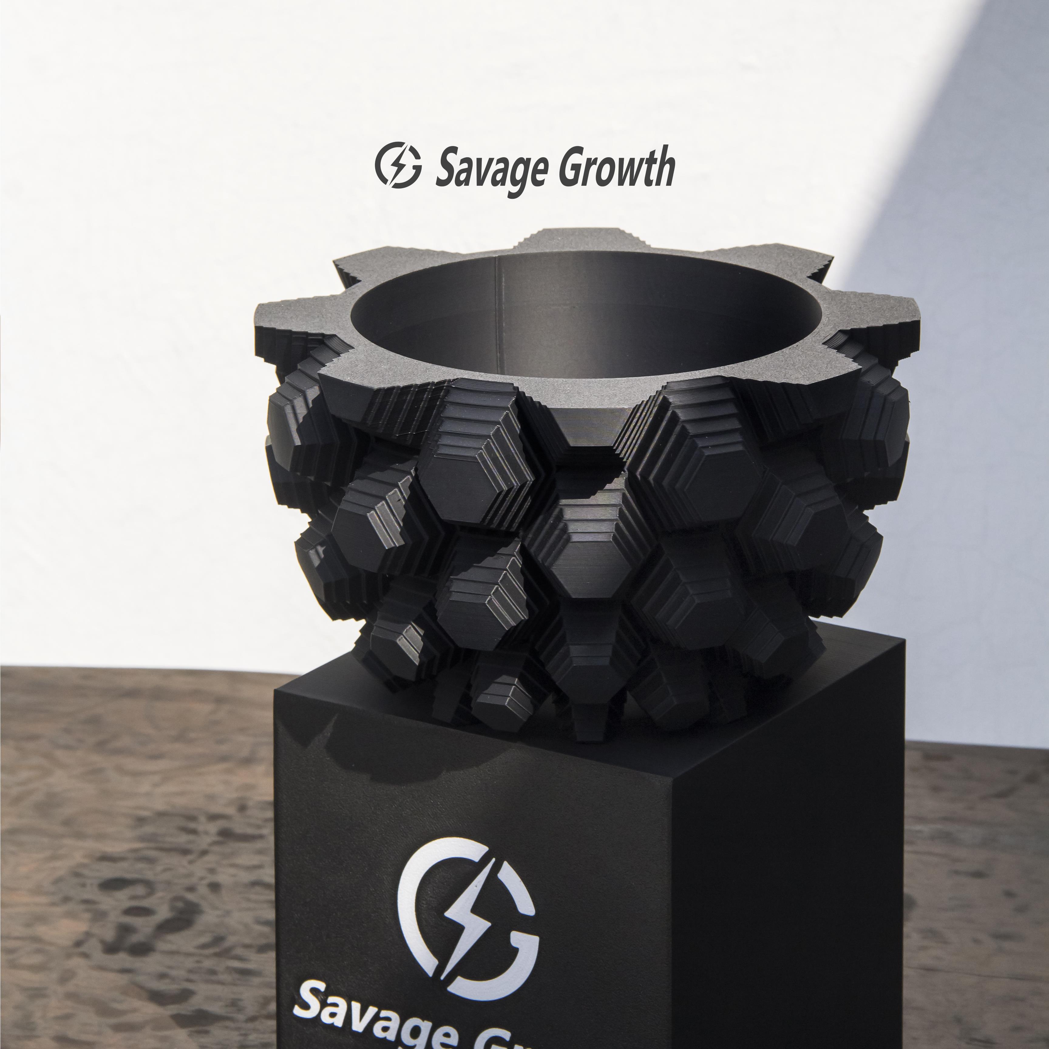 「龟甲」潮流块根植物盆器轻奢高透气控根控水多肉龙舌兰花盆SG24