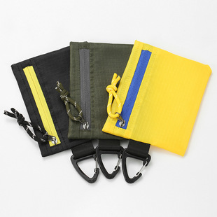 超轻薄防水卡包证件包便携钥匙耳机零钱包小杂物袋带挂扣