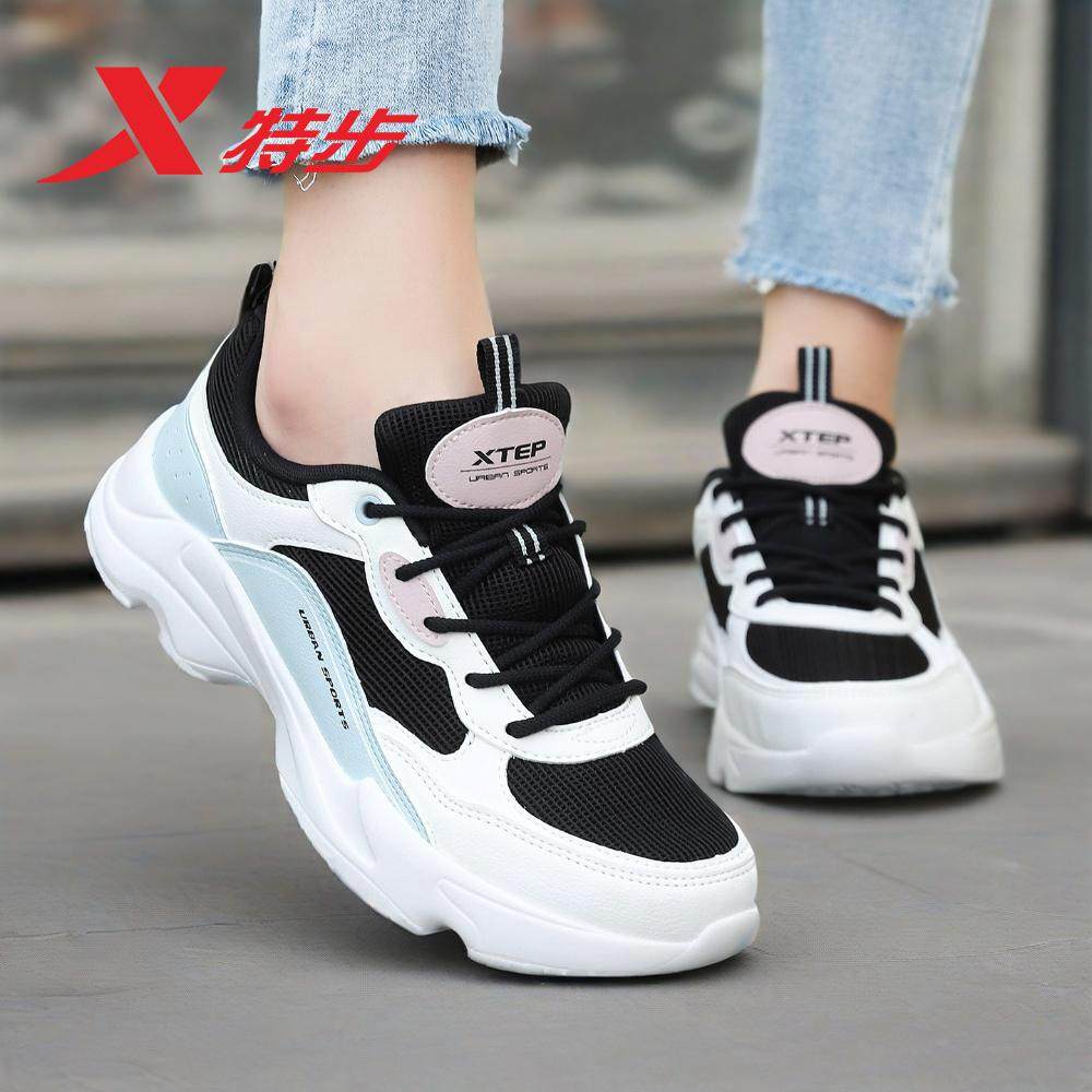 特步女鞋休闲鞋2025新款冬季轻便透气复古老爹鞋厚底网面运动鞋女,运动鞋new,运动休闲鞋,淘宝优惠券,粉丝福利购,淘宝优惠卷