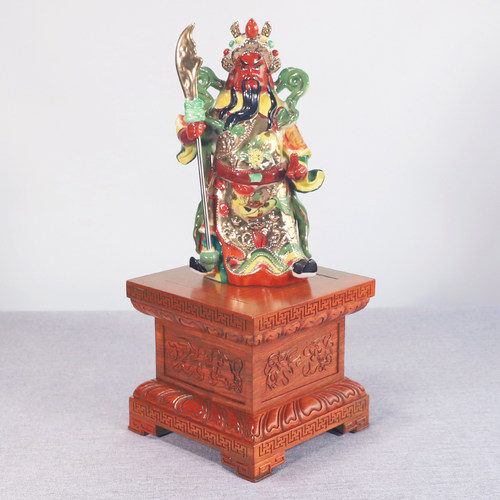 热销莲花底座木质托架p加高垫高实木红木佛像观音菩萨财神关公神
