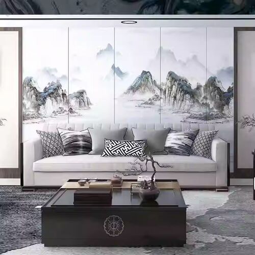热销岩板电视背景墙80p0*2600岩板大板客厅沙发装饰墙现代简约影