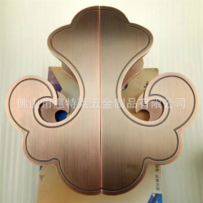 热销新中式半圆形大n门把手玻璃门拉手别墅门拉手酒店木门扶手可