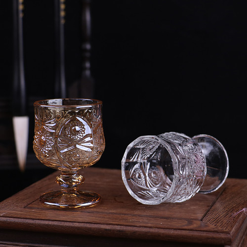 热销加厚水晶玻璃供酒杯  财神酒杯 供杯K摆件 供水杯 净水杯供佛