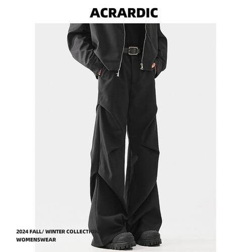 ACRARDIC立体褶皱西装裤 高街风阔腿休闲裤 透气设计男款