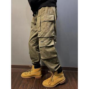 重头来过哈伦裤男女生潮牌束脚裤休闲宽松大码长裤日系复古工装裤