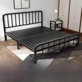 床1.8米铁床铁床双人床1.5米宿舍单人床网红现代休闲床架铁架床