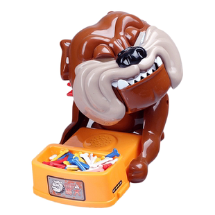 大号小心恶犬恶狗偷骨头咬人整人手搞怪道具狗吃骨头整蛊儿童玩具