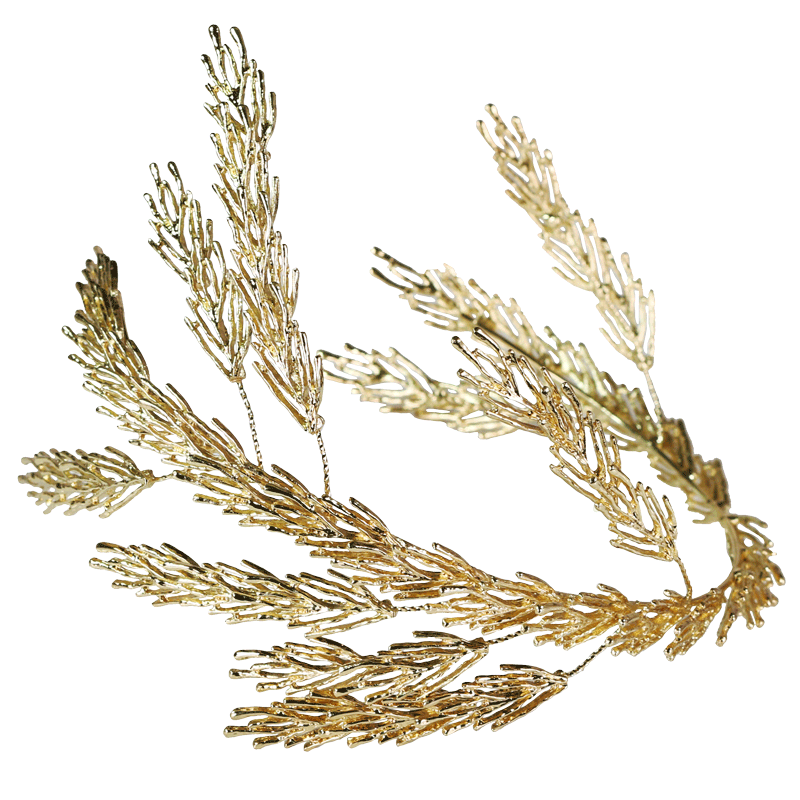 金色欧美复古夸张麦穗造型新娘头饰发箍奢华大气巴洛克婚纱礼服配