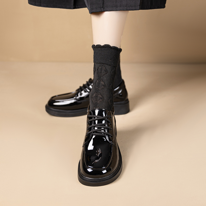 舒适系带平底软底时尚乐福鞋