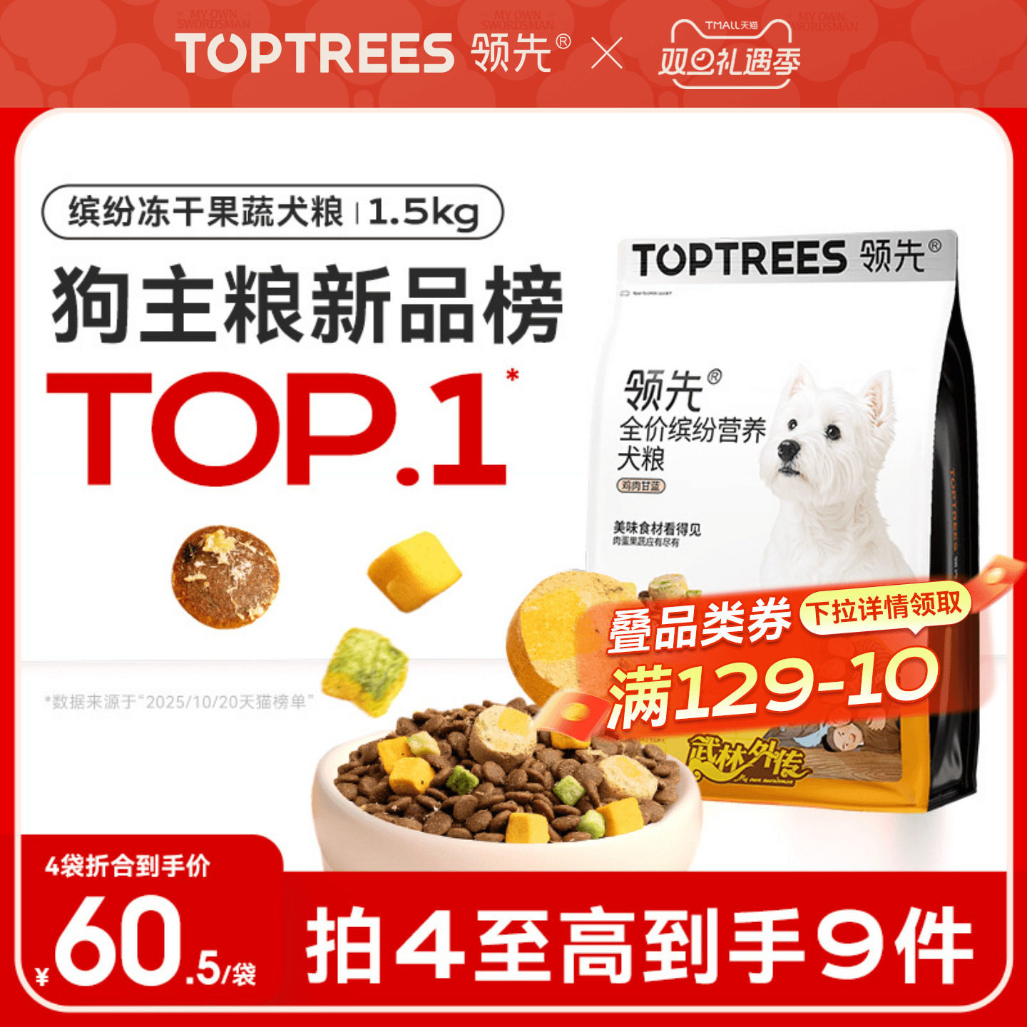 领先果蔬狗粮挑食小狗专研