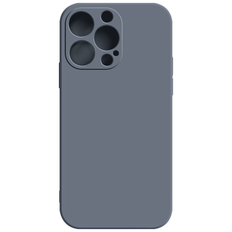 适用于苹果15手机壳液态硅胶14promax新款直边iphone13全包防摔12mini奶奶灰11/XR男女7纯色6pl