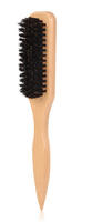 Men's beard comb, solid wood double-sided bristle brush, carved cleaning brush, hair care, retro oil hair comb, hair salon broken hair brush thumbnail 3