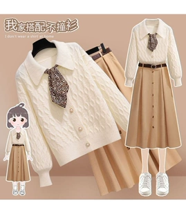 初高中小学老师穿搭两套装 场合教资格证面试服装 连衣裙 正式 女冬季