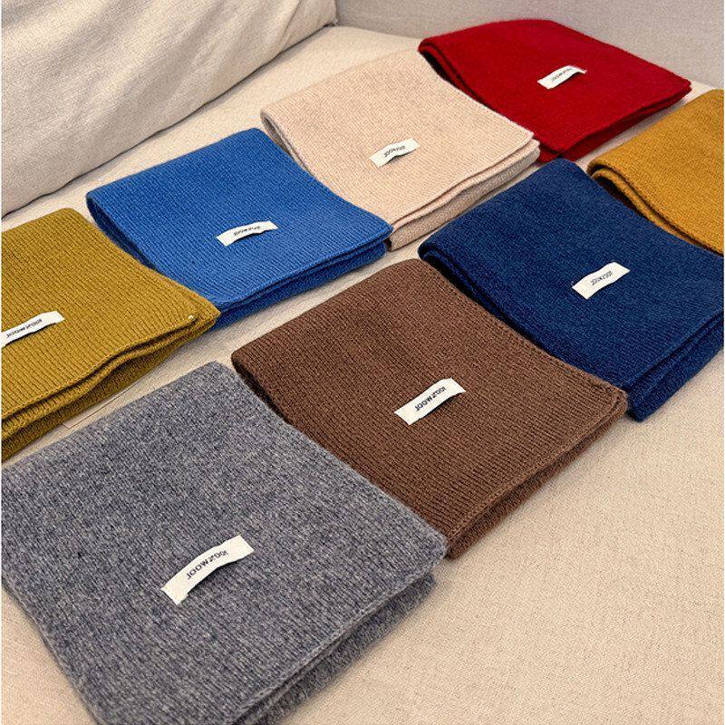 软糯绿色蓝色咖色黑灰色羊毛护颈