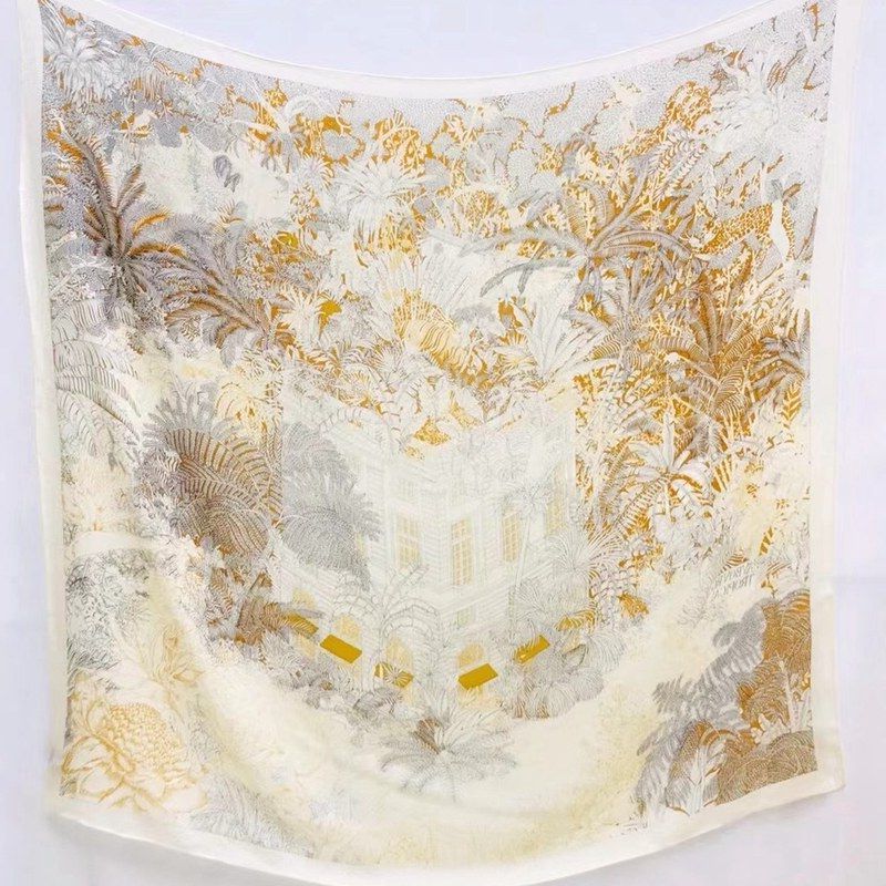 真丝羊毛围巾女方巾羊绒大披肩