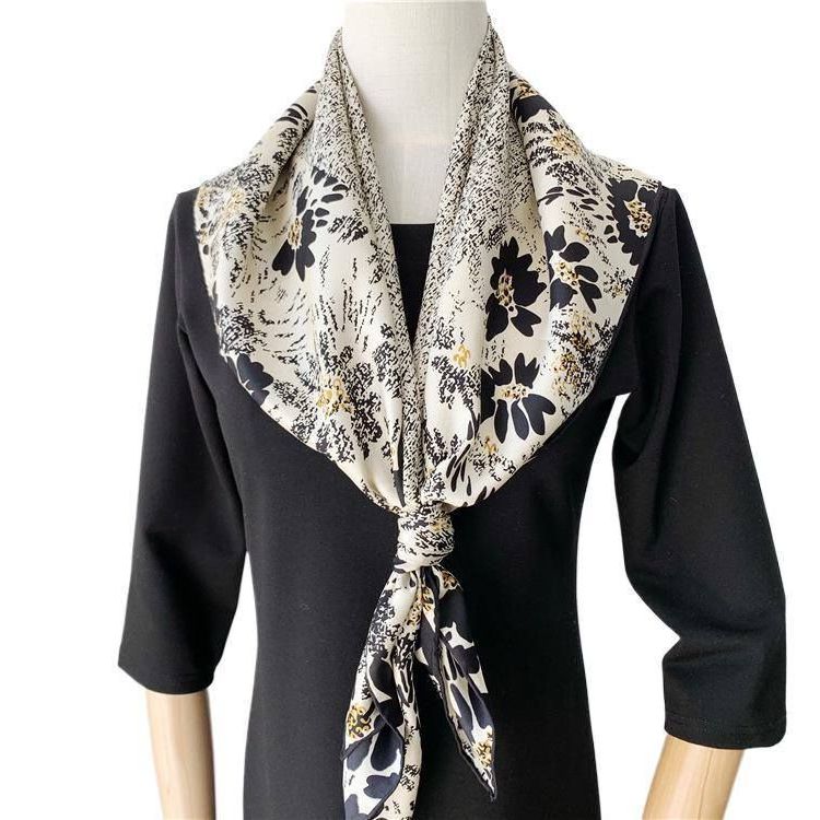 【艺术花卉】真丝围巾杭州丝绸