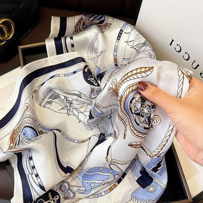 春季蚕丝68CM优雅气质轻奢风披肩