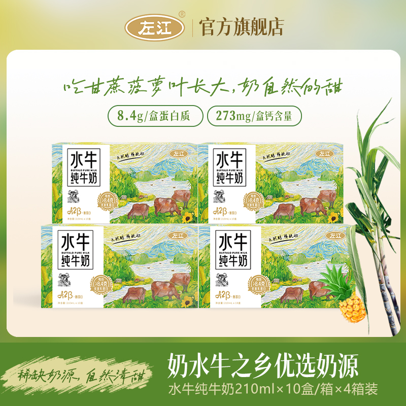 左江酪蛋白水牛纯牛奶8.4g蛋白质