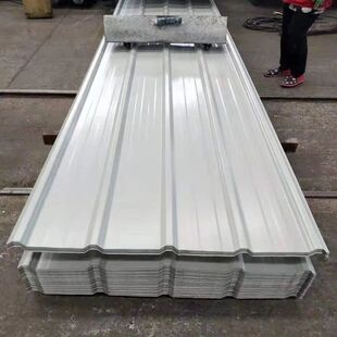 0.5毫米厚白色900型彩钢瓦屋顶铁皮瓦楞房屋雨棚车棚板工地围墙板