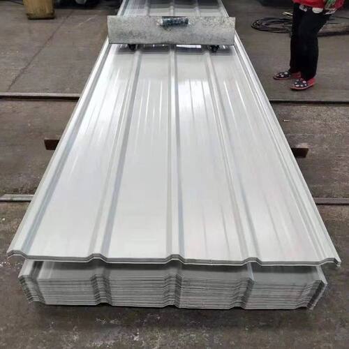 0.5毫米厚白色900型彩钢瓦屋顶铁皮瓦楞房屋雨棚车棚板工地围墙板