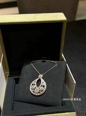 QIANYI仟意珠宝【奢华系列】s925银白富美清冷美人十字雪花项链