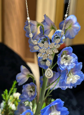 QIANYI仟意【奢华系列】s925银璀璨闪耀星辰晚宴生日名媛千金项链