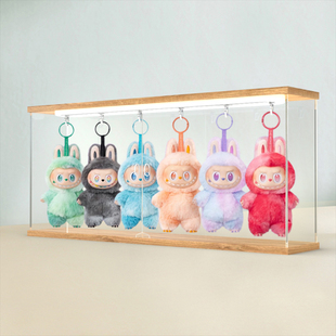 labubu展示盒亚克力拉布布挂件盒星星人搪胶娃娃置物架潮玩收纳盒