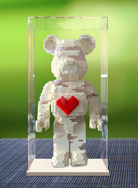 乐高爱心brick网红亚克力展示盒