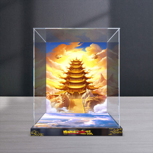 透明收纳盒适用乐高悟空小侠80065 二郎天神机甲高清亚克力展示盒