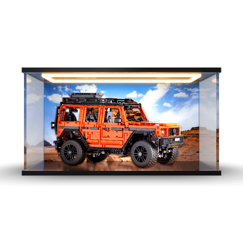 回型灯收纳盒适用机械组42177梅赛德斯奔驰大G越野车亚克力展示盒