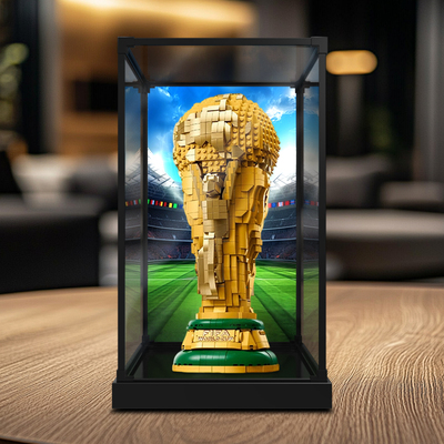 适用乐高43020世界杯奖杯FIFA大力神杯积木模型高清展示盒