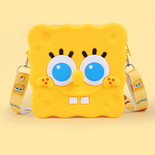 海绵宝宝正版授权卡通可爱斜挎包