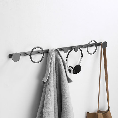 入户玄关全铜轻奢挂衣架免打孔